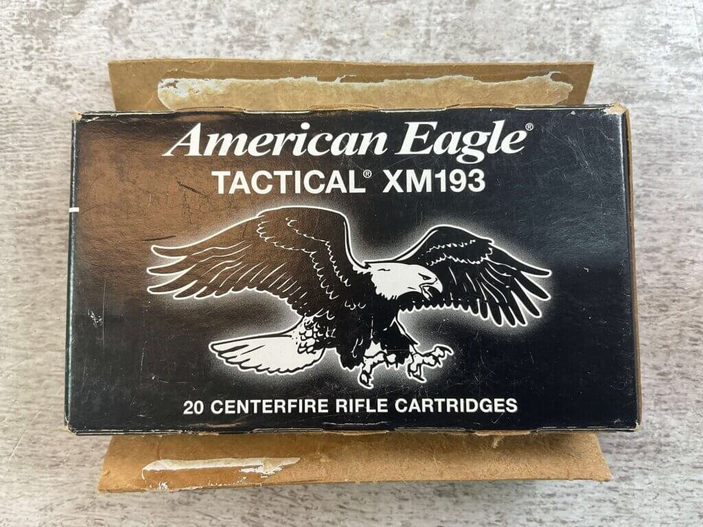 FEDERAL AMERICAN EAGLE TACTICAL XM193 5.56X45MM, 55 GR. FMJ AMMO, QTY 18, JAMES EARL JONES COLLECTION #5-11300-PF