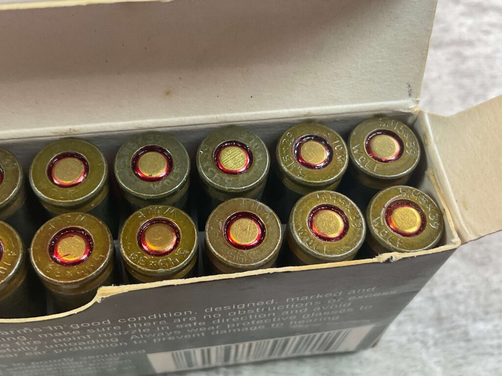 WOLF 5.45X39MM, 60 GR. FMJ STEEL CASE AMMO, FULL BOX, JAMES EARL JONES COLLECTION #5-11301-PF