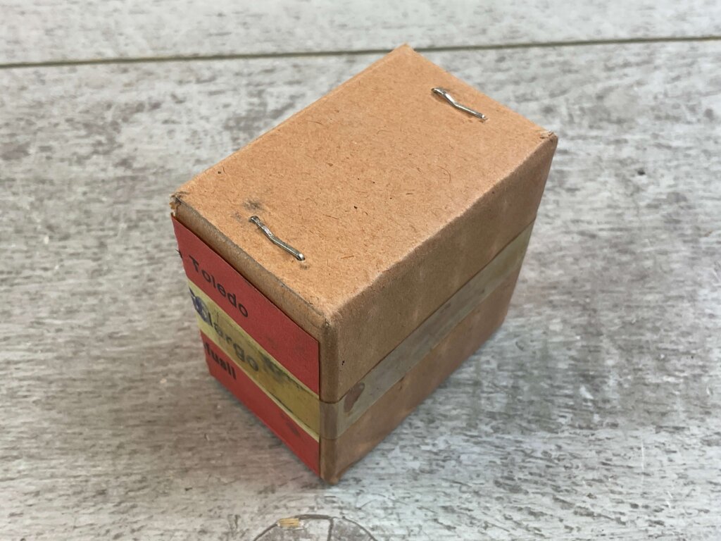 S&B (FABRICA DE ARMAS DE TOLEDO) 9MM LARGO, VINTAGE SPANISH MILITARY AMMO, FULL BOX, JAMES EARL JONES COLLECTION #5-11304-PF