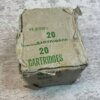 ORIGINAL t.S.A.A. 9MM LUGER MARK IZ BALL AMMO, FULL BOX, JAMES EARL JONES COLLECTION #5-11311-PF