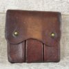 NORWEGIAN M1914 WWII NAVY MAGAZINE POUCH, BROWN #6-08021-PF