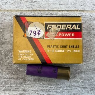 FEDERAL HI-POWER 16 GA. 2 3/4" PLASTIC RIFLED SLUGS, FULL BOX #6-08012-PF