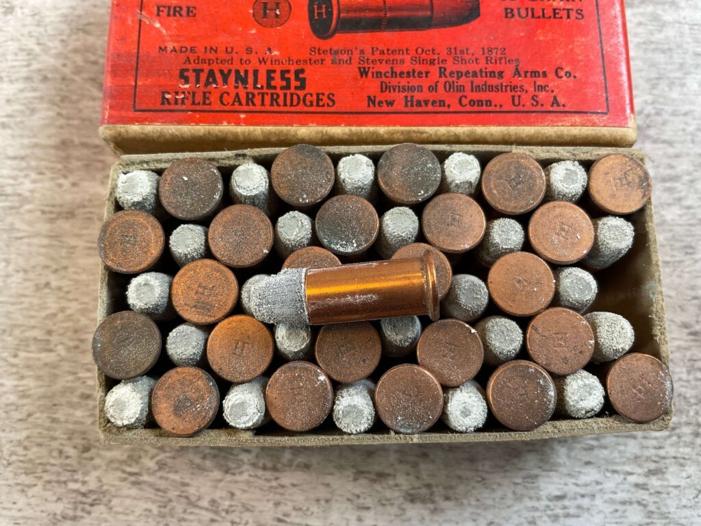 WINCHESTER .25 SHORT STEVENS RIMFIRE, 65 GR. VINTAGE AMMO, FULL BOX #6-08013-PF