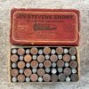 REMINGTON UMC 25 STEVENS SHORT RIMFIRE, BLACK POWDER VINTAGE AMMO, FULL BOX #6-08014-PF
