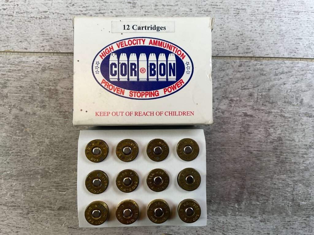 COR-BON 500 S&W MAGNUM 275GR, FULL BOX OF 12, 1665FPS, 1688FT/LBS