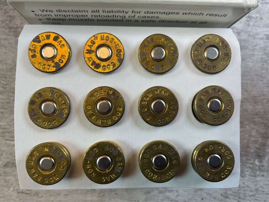 COR-BON 500 S&W MAGNUM 275GR, FULL BOX OF 12, 1665FPS, 1688FT/LBS