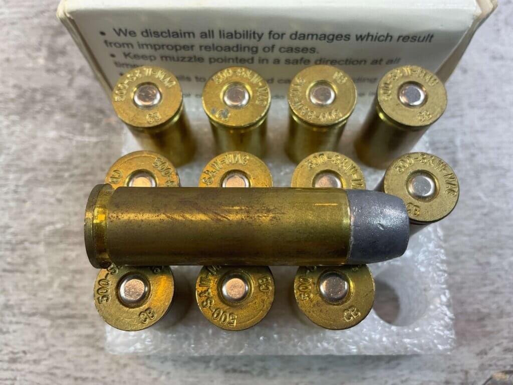 COR-BON 500 S&W MAGNUM 440GR, FULL BOX OF 12, 1625FPS, 2580FT/LBS