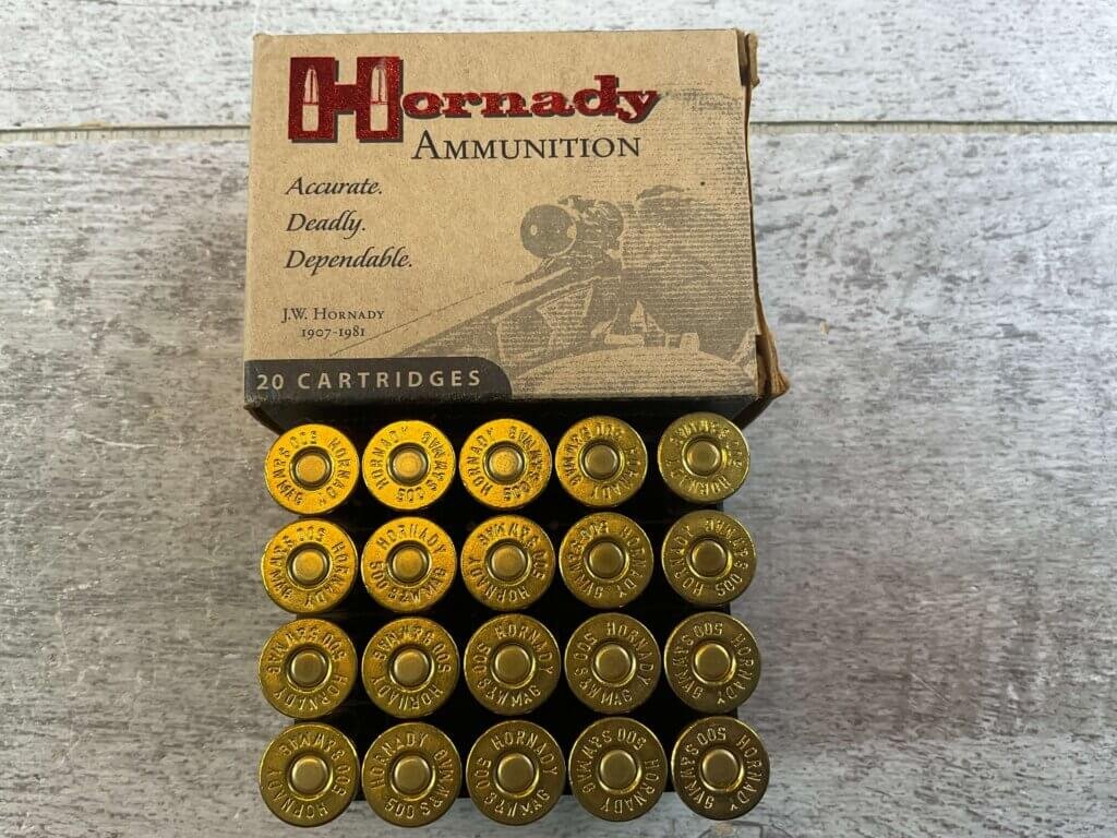 HORNADY 500 S&W MAGNUM 350GR XTP, FULL BOX OF 20, 1900FPS