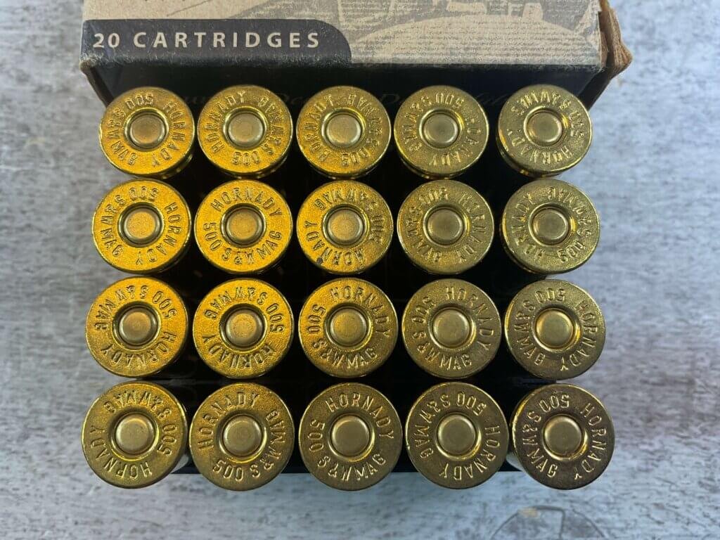 HORNADY 500 S&W MAGNUM 350GR XTP, FULL BOX OF 20, 1900FPS