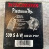 WINCHESTER 500 S&W 400 GR. PTHP PLATINUM TIP AMMO, FULL BOX OF 20