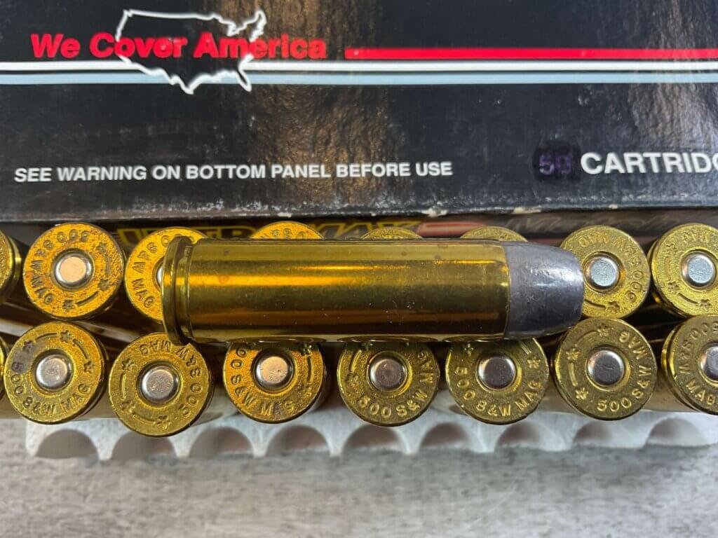 ULTRAMAX 500 S&W MAGNUM AMMO, 440 GRAIN CAST PERFORMANCE, FULL BOX OF 20