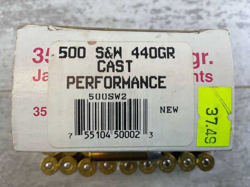 ULTRAMAX 500 S&W MAGNUM AMMO, 440 GRAIN CAST PERFORMANCE, FULL BOX OF 20