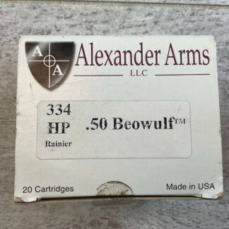 ALEXANDER ARMS .50 BEOWULF AMMO, MULTIPLE TYPES, JAMES EARL JONES COLLECTION #5-11327-PF