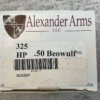 ALEXANDER ARMS .50 BEOWULF, 325 GR. HP SPEER AMMO, FULL BOX (QTY 20), JAMES EARL JONES COLLECTION #5-11328-PF