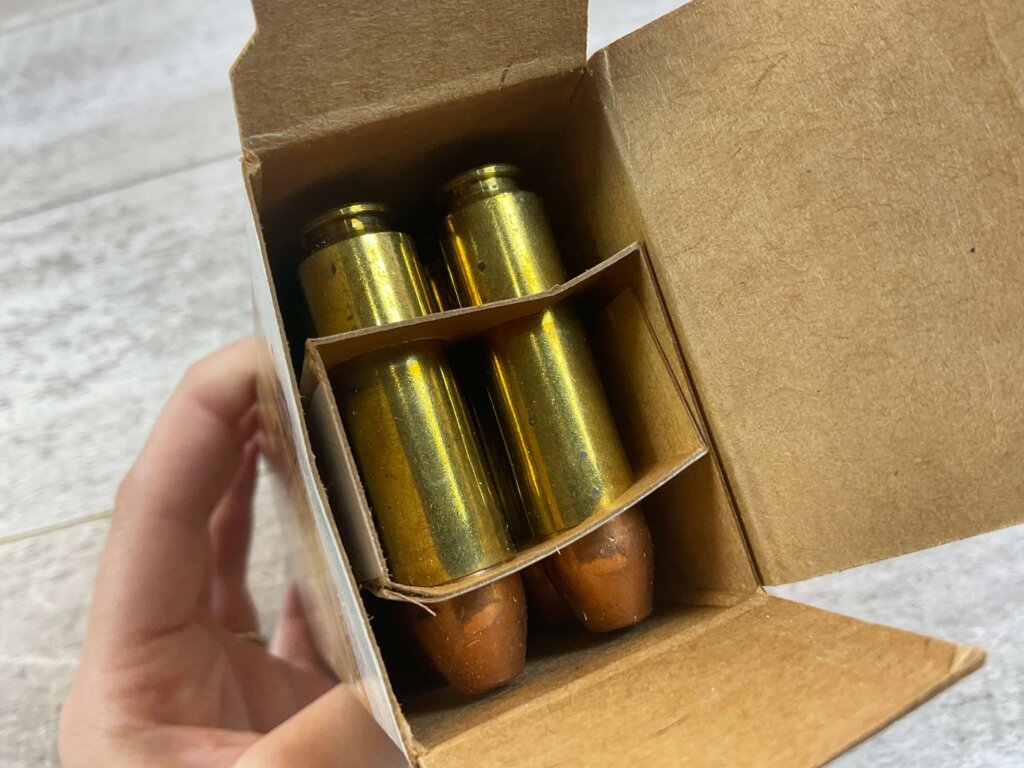 ALEXANDER ARMS .50 BEOWULF, 335 GR. HP RAINIER AMMO, FULL BOX (QTY 20), JAMES EARL JONES COLLECTION #5-11329-PF