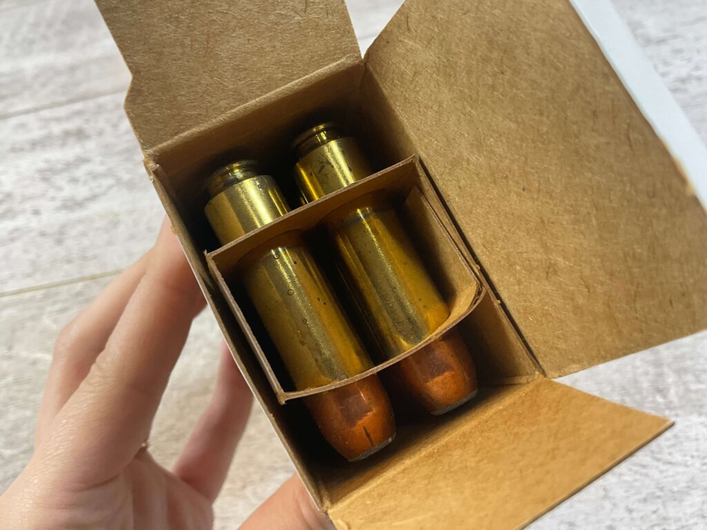ALEXANDER ARMS .50 BEOWULF, 325 GR. HP SPEER AMMO, FULL BOX (QTY 20), JAMES EARL JONES COLLECTION #5-11330-PF